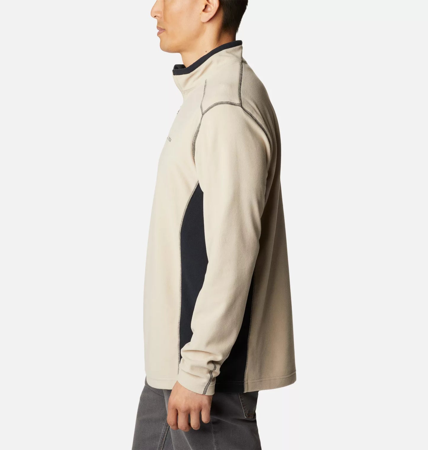 Polar Columbia Beige Para Hombre 1/4 Cierre
