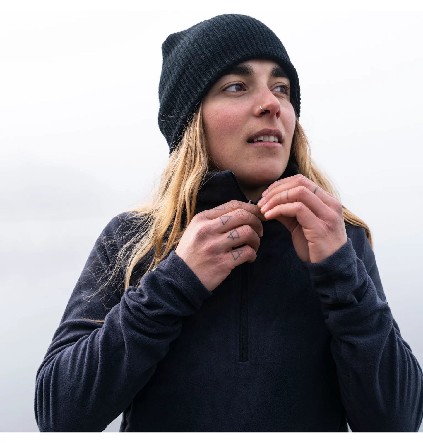 Polar Columbia Negro Para Mujer 1/4 Cierre